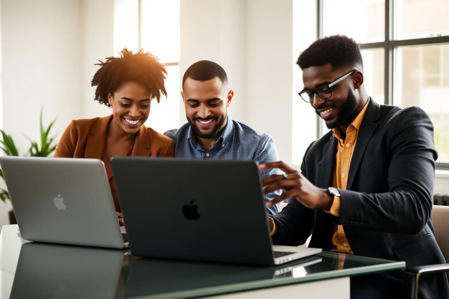 IT engineers supporting a small business team